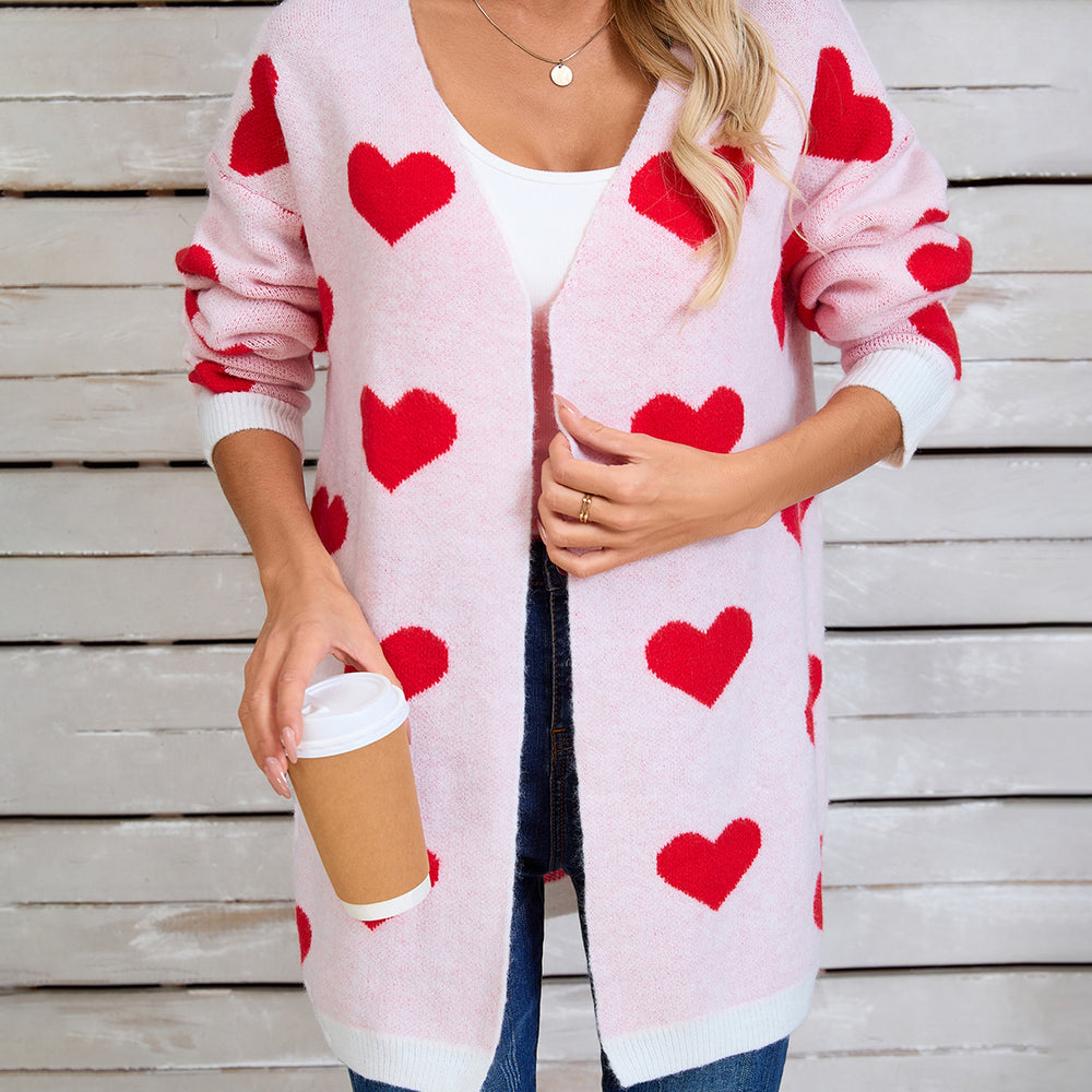 
                  
                    Angel Wings Heart Open Front Long Sleeve Cardigan
                  
                