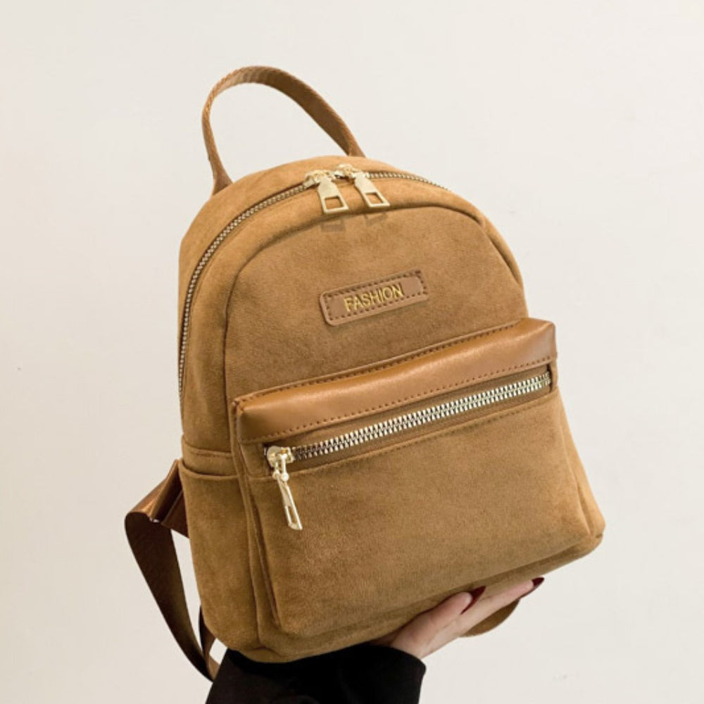 
                  
                    Suede Adjustable Strap Backpack Bag
                  
                