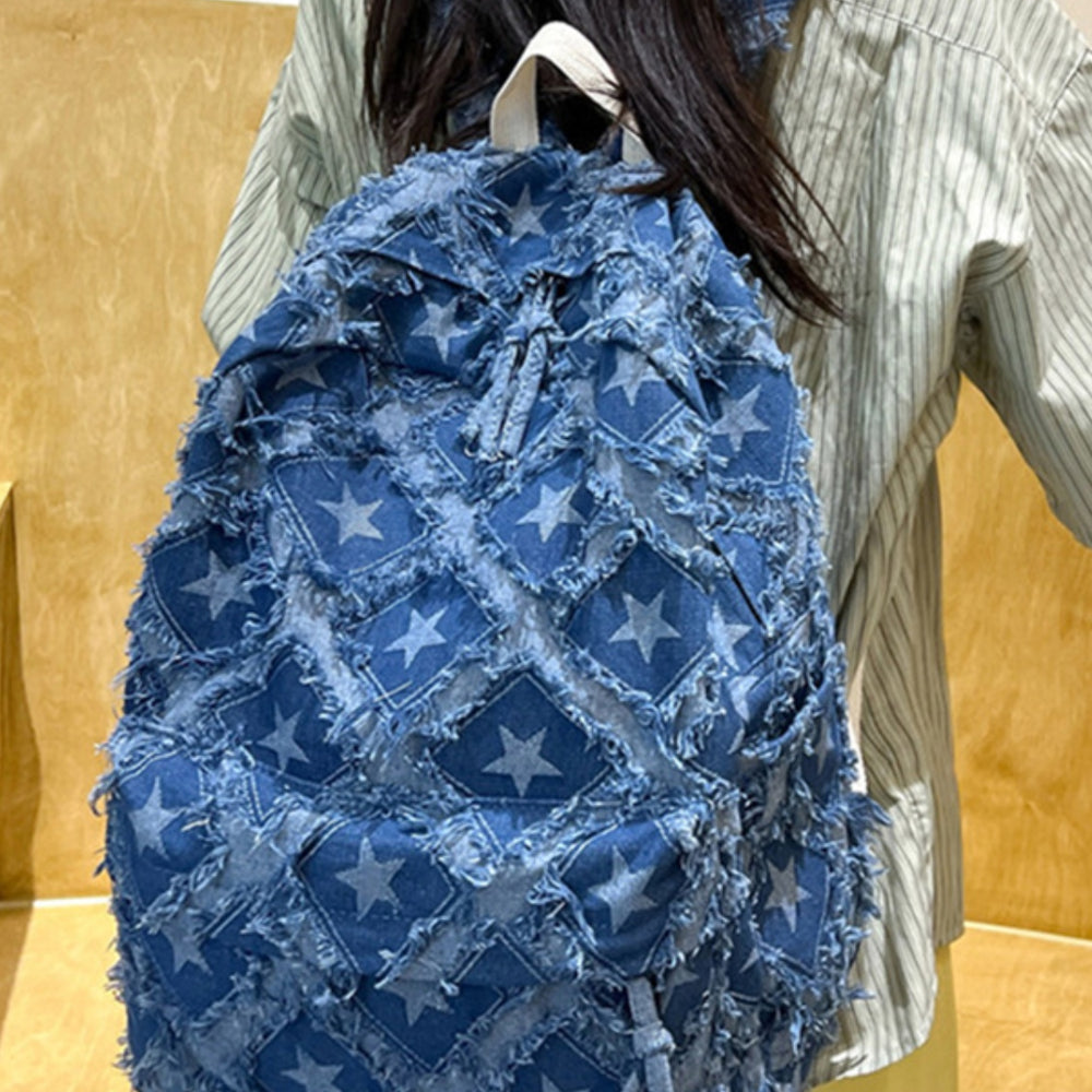 
                  
                    Star Denim Backpack Bag
                  
                