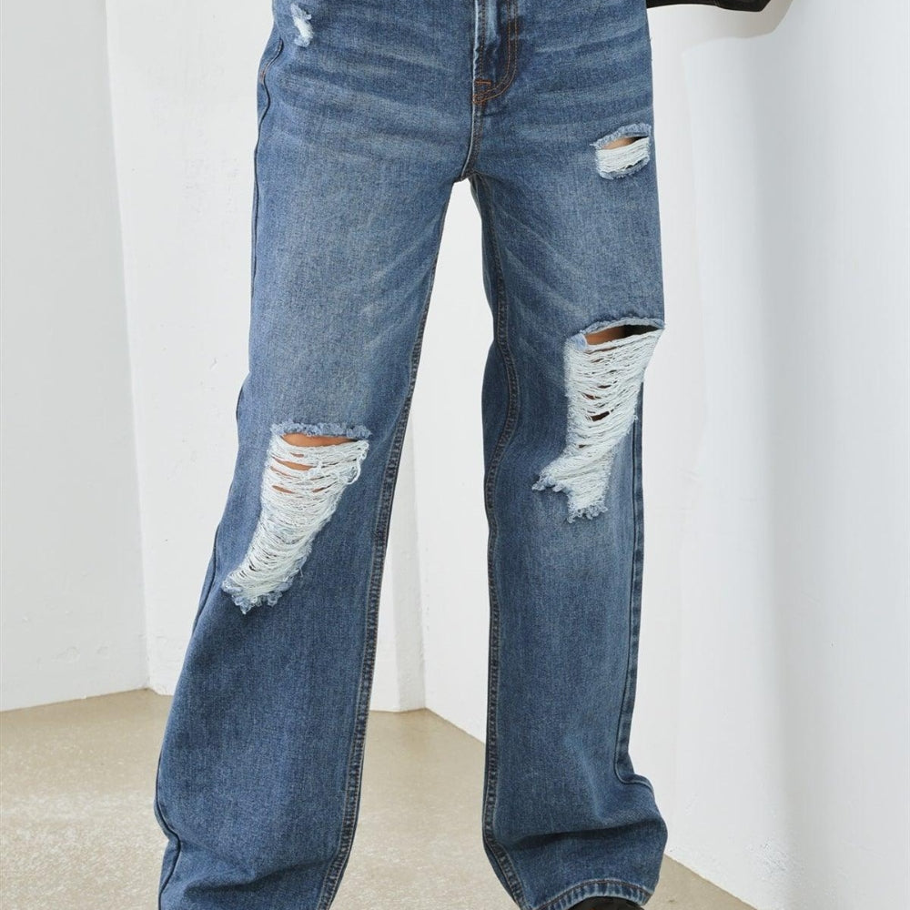 HAMMER COLLECTION Distressed High Waist Jeans