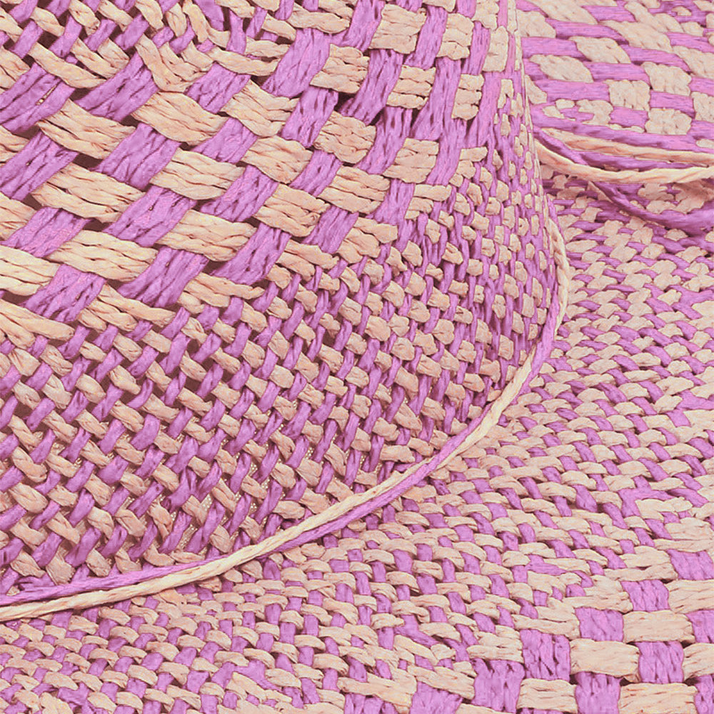 
                      
                        Checkered Straw Weave Sun Hat
                      
                    