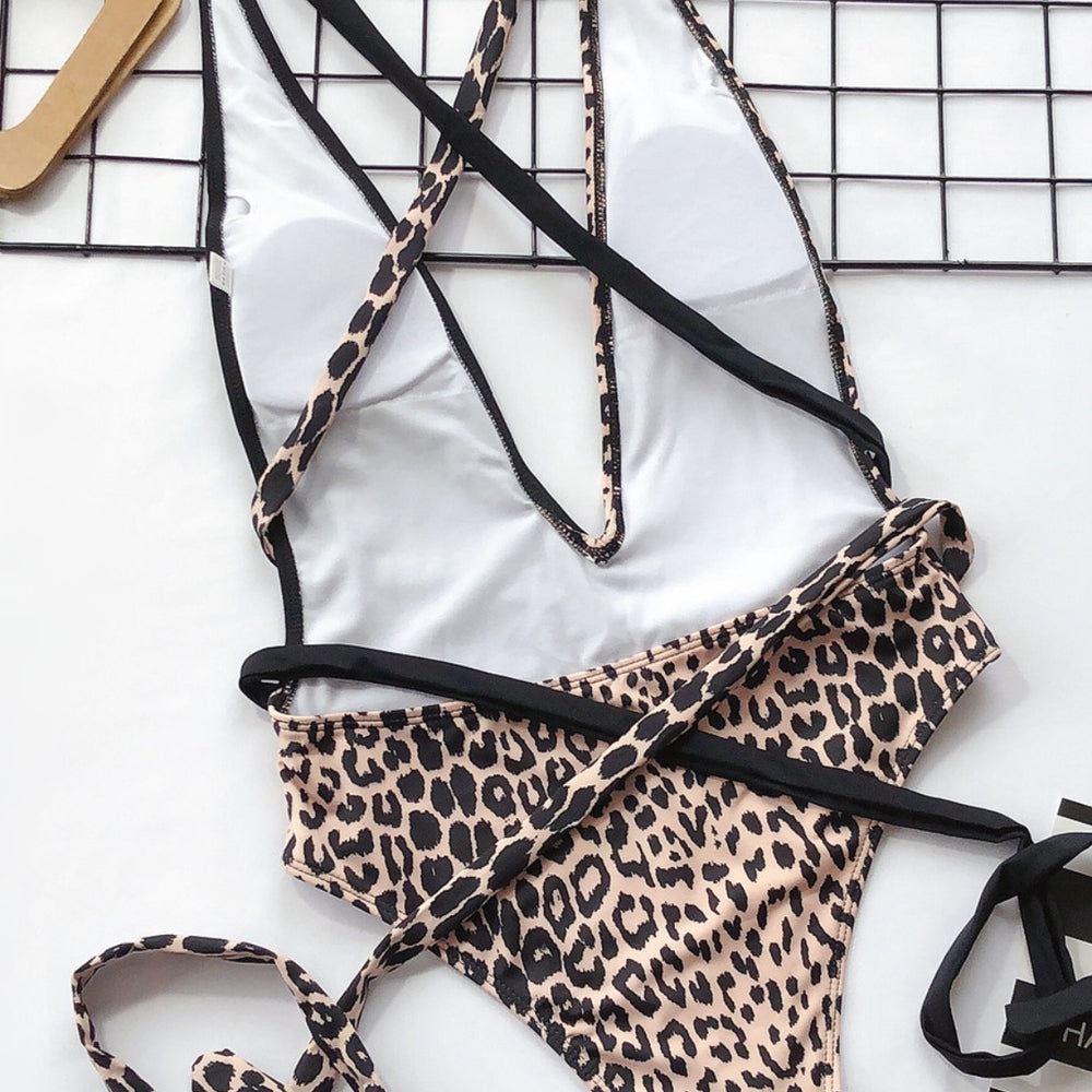 
                  
                    Tied Leopard Plunge One-Piece Swimwear Black Ivory Apparel & Boutique
                  
                