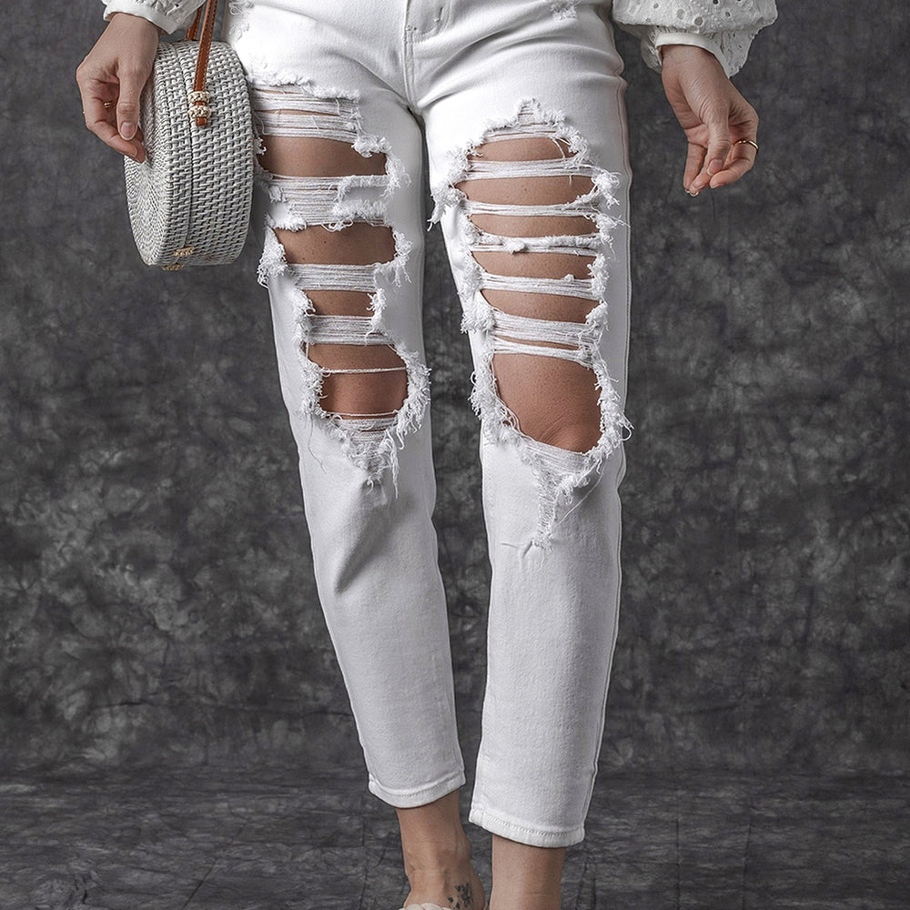 
                      
                        Distressed Jeans with Pockets
                      
                    