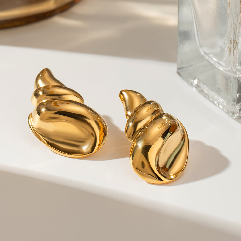 
                      
                        18K Gold-Plated Conch Earrings
                      
                    