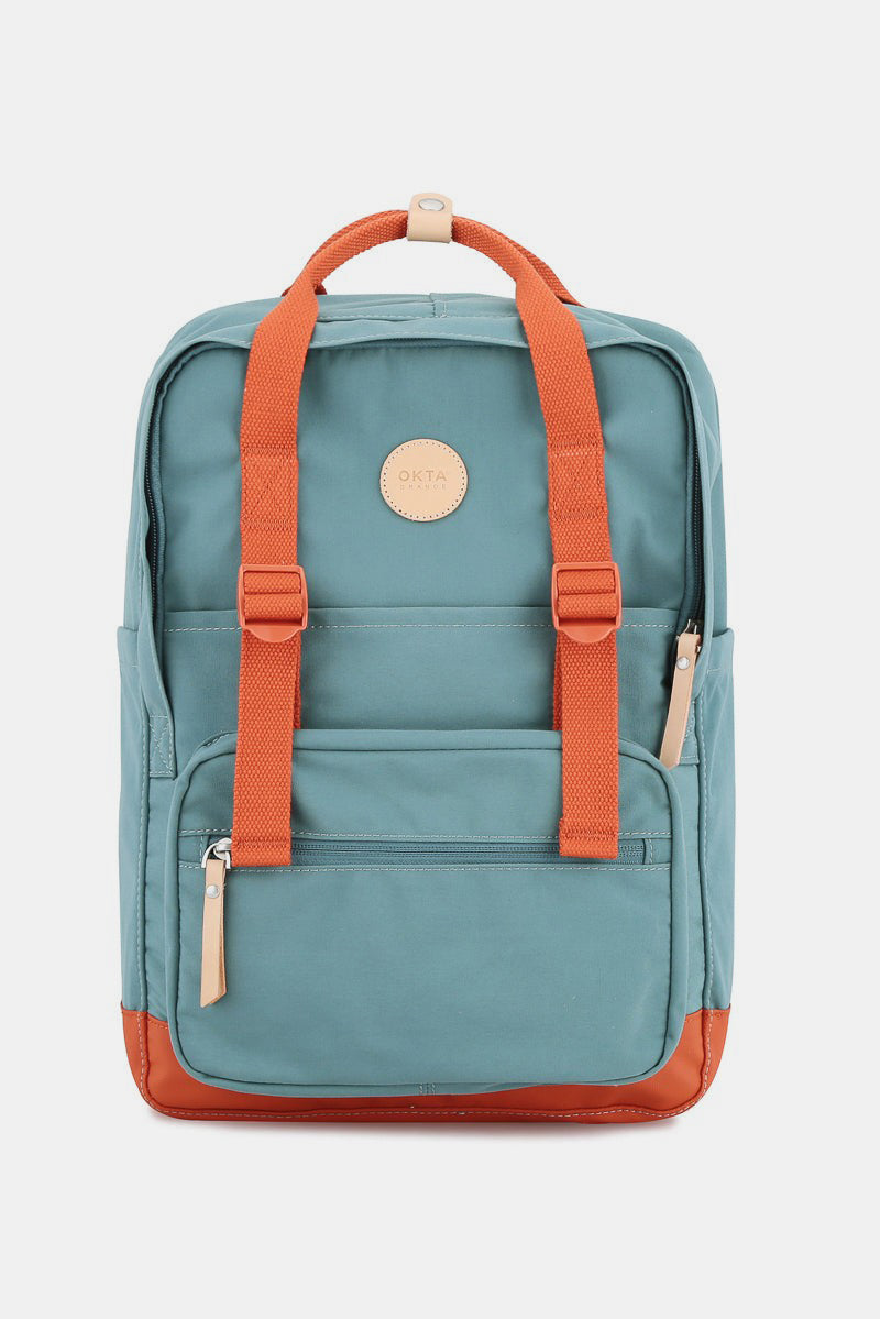 Himawari Waterproof Canvas Backpack Bag with Side Pockets - Black Ivory Apparel & Boutique