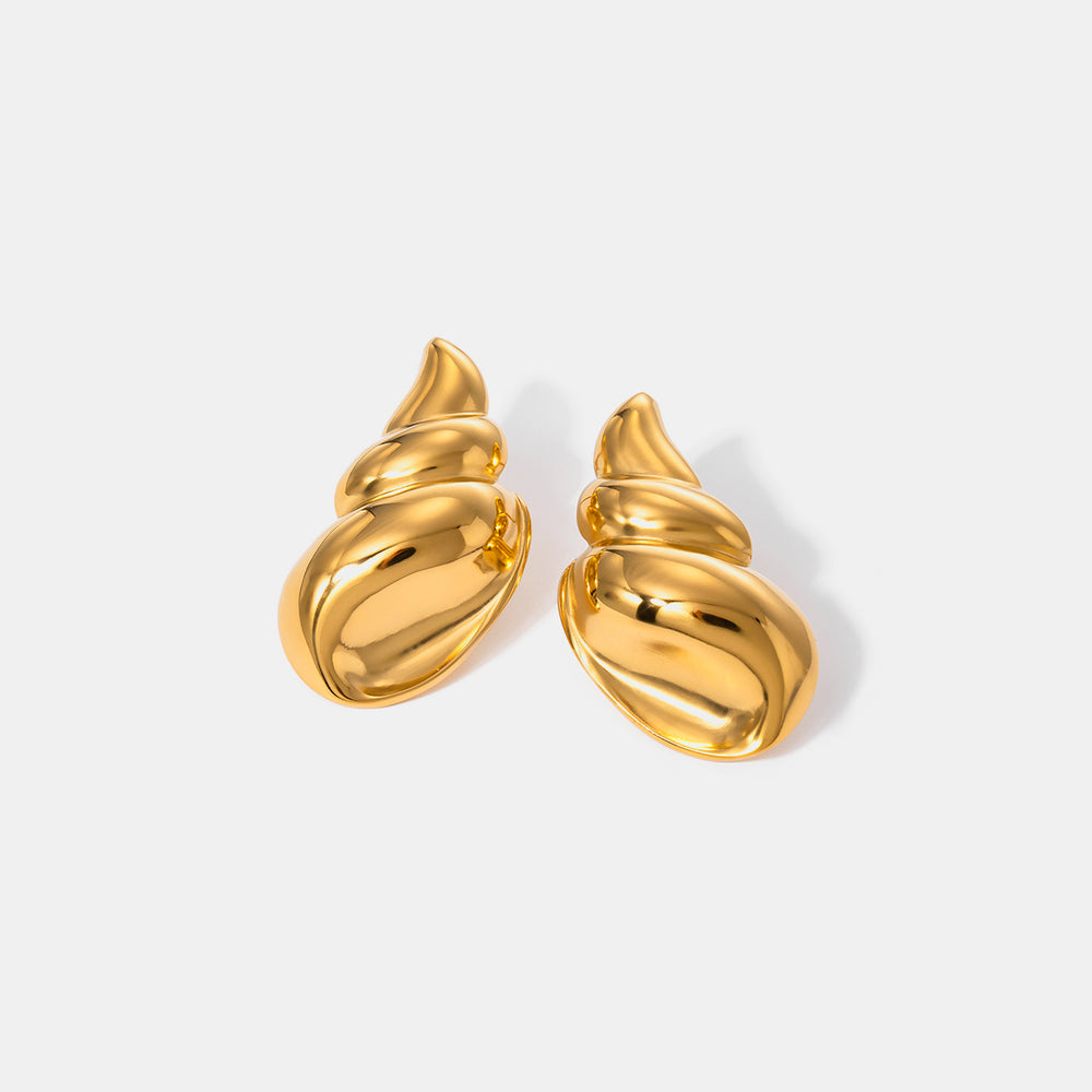 
                      
                        18K Gold-Plated Conch Earrings
                      
                    