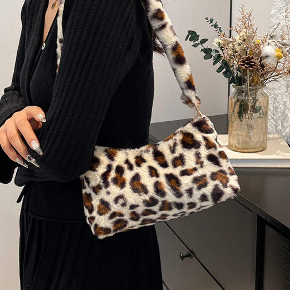 
                  
                    Leopard Fluff Shoulder Bag
                  
                