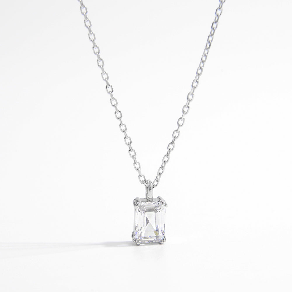 
                      
                        925 Sterling Silver Zircon Pendant Necklace
                      
                    