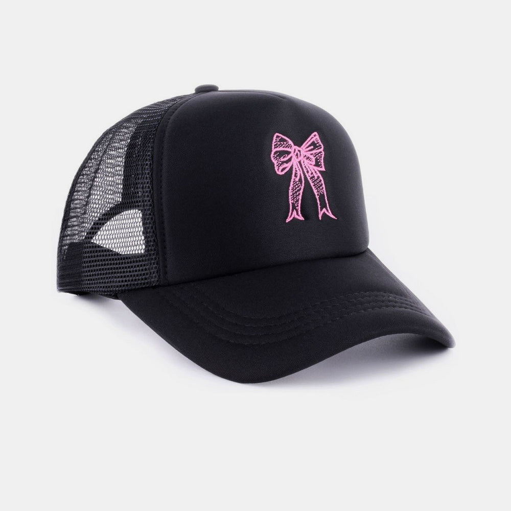 
                  
                    Zenana Ribbon Bow Embroidery Trucker Hat
                  
                