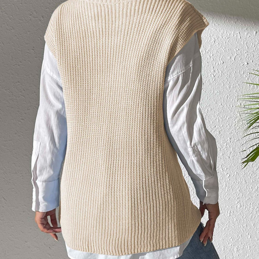 
                  
                    V-Neck Sweater Vest - Black Ivory Apparel and Boutique
                  
                