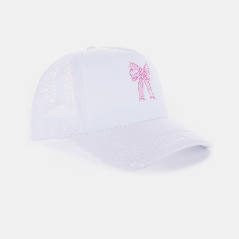 
                  
                    Zenana Ribbon Bow Embroidery Trucker Hat
                  
                