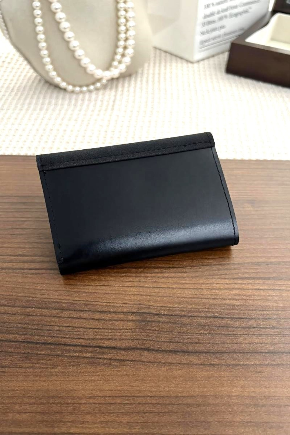 Zenana Compact Trifold Wallet - Black Ivory Apparel and Boutique