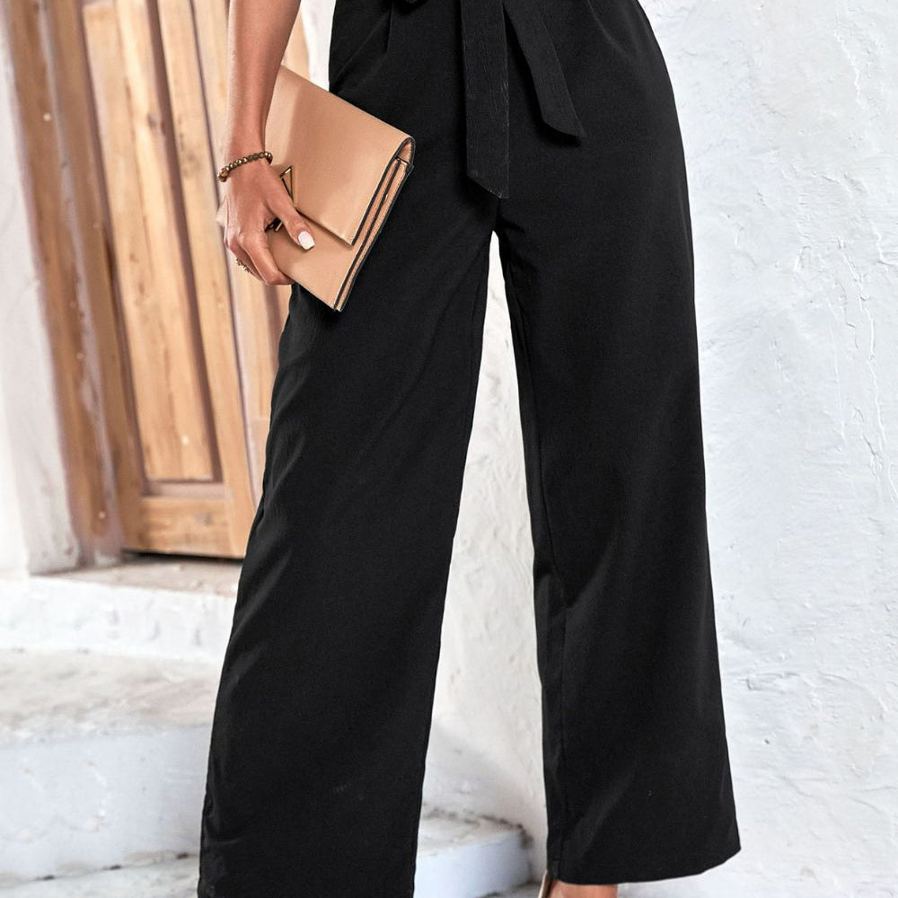 
                  
                    Belted High-Rise Wide Leg Pants
                  
                