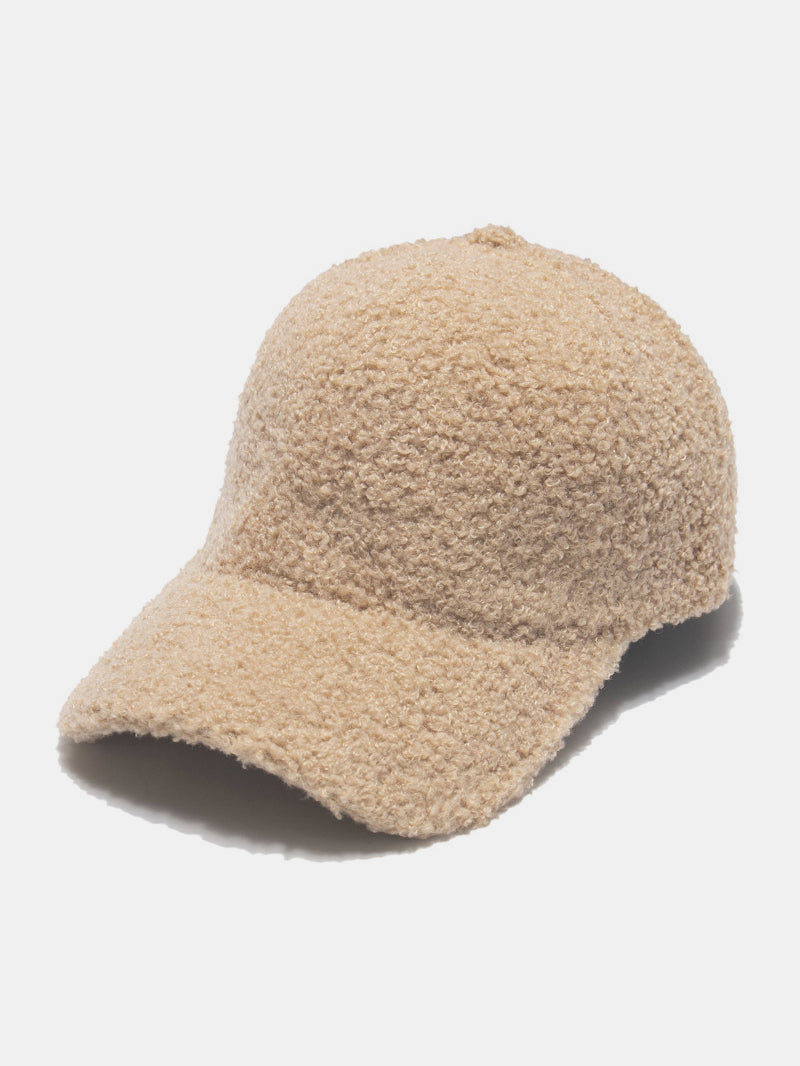 Sherpa Solid Color Baseball Cap - Black Ivory Apparel & Boutique