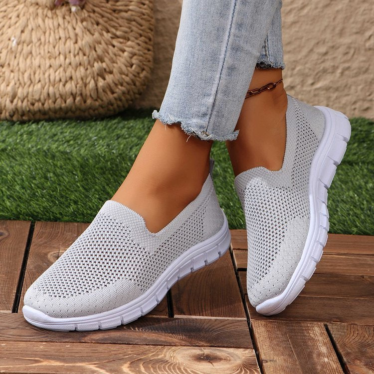 
                      
                        Breathable Mesh Round Toe Slip-Ons
                      
                    