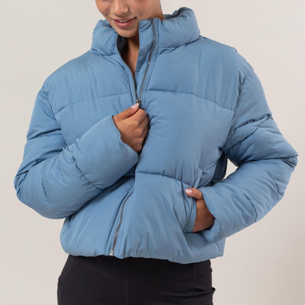 HYFVE Quilted Back Drawstring Puffer Jacket