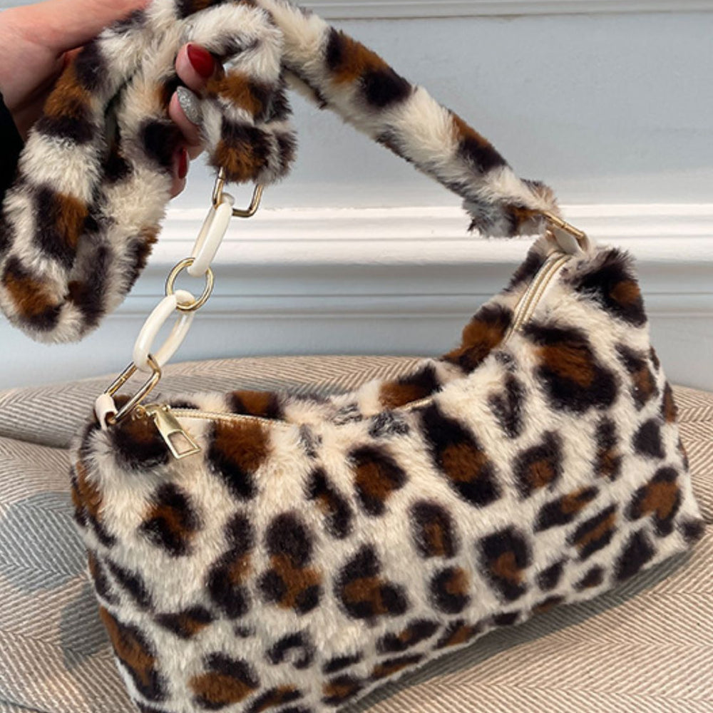 
                  
                    Leopard Fluff Shoulder Bag
                  
                