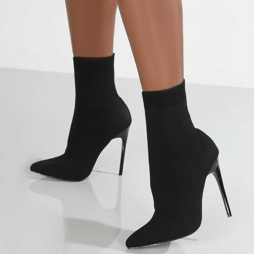 
                  
                    Mesh Point Toe Stiletto Boots
                  
                