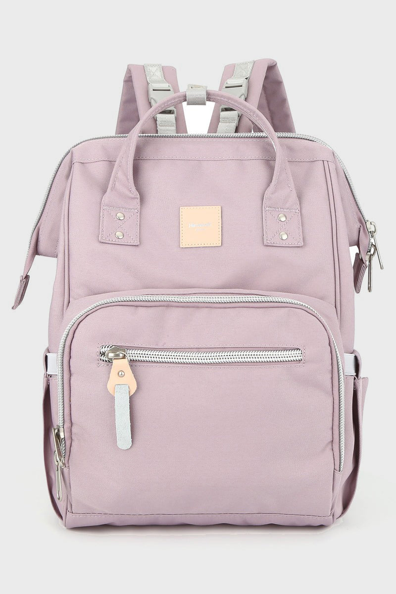 Himawari Waterproof Canvas Backpack Bag with Side Pockets - Black Ivory Apparel & Boutique